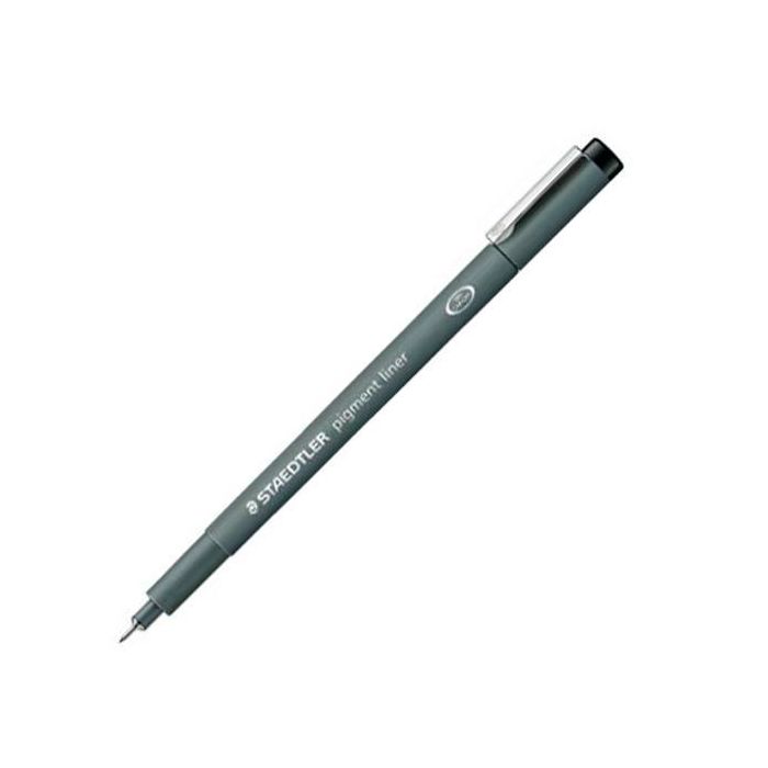 Staedtler Rotulador Calibrado Pigment Liner 0.5 mm Negro - Pack de 10 Unidades (10 Unidades)
