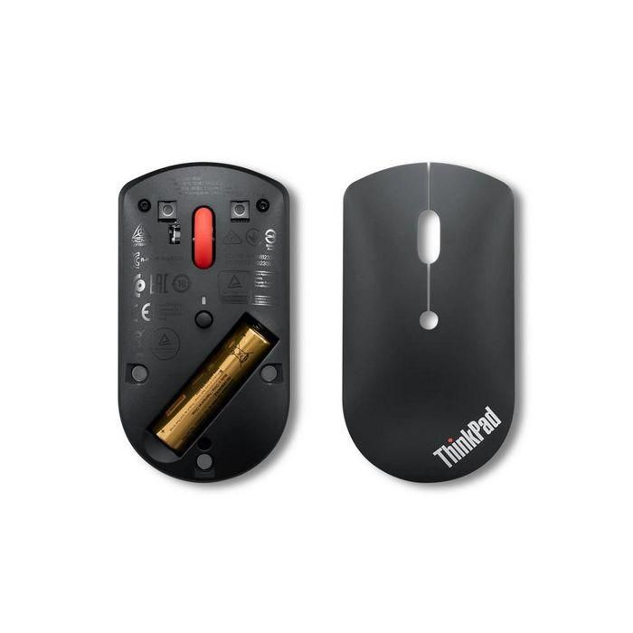 Lenovo ThinkPad Bluetooth Silent Mouse, Inalámbrico, Silencioso, 2400 DPI Ajustable, Bluetooth 5.0, Multi-Dispositivo, Sensor Óptico, Negro 5