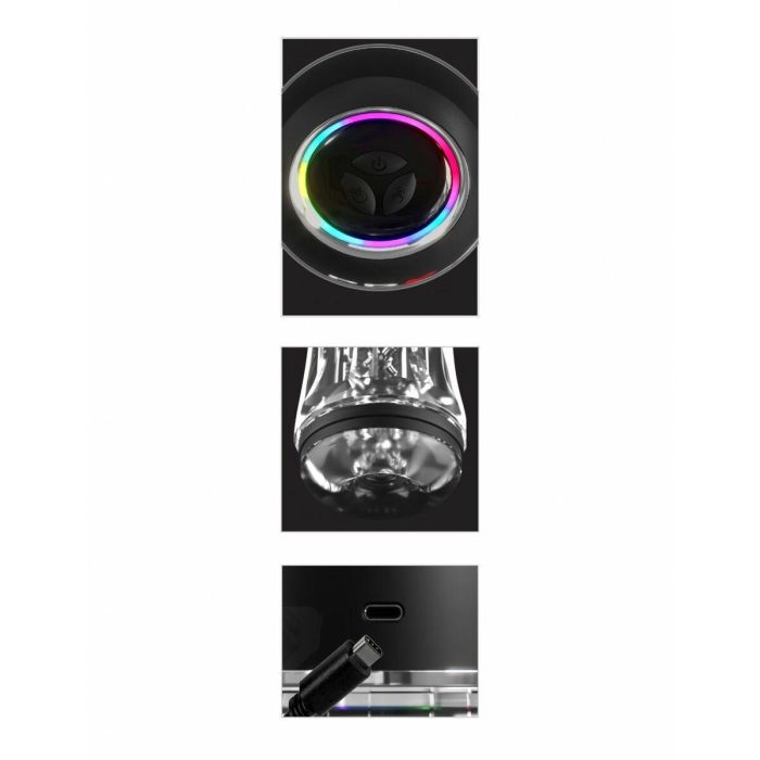Masturbador Masculino Pipedream VIEWTUBE PRO CLEAR Negro 1