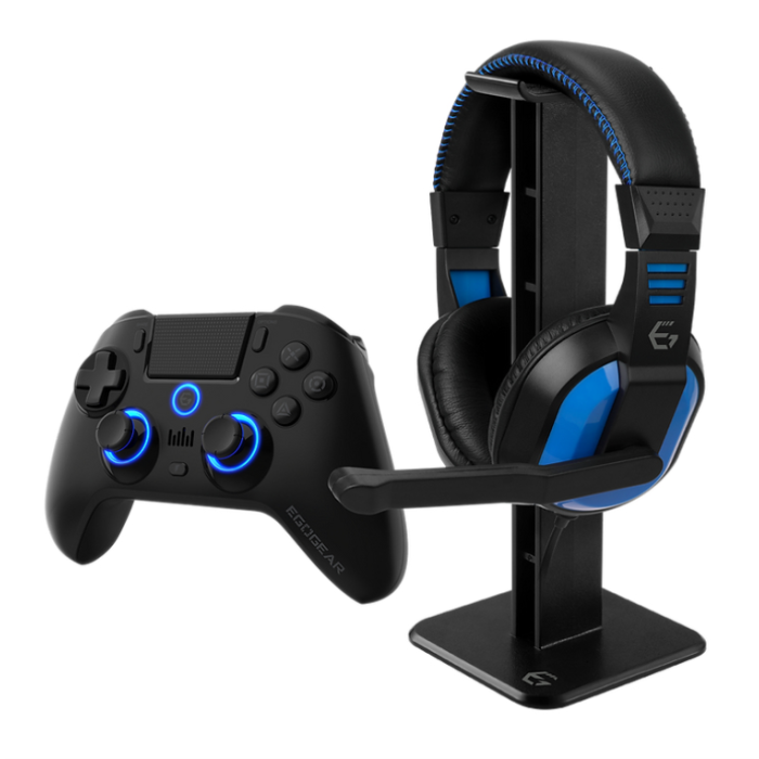 EgoGear SBP30-P4-BK mando y volante Negro, Azul Bluetooth Mando + auriculares Digital PlayStation 4 EgoGear SBP30-P4-BK mando y volante Negro, Azul Bluetooth Mando + auriculares Digital PlayStation 4