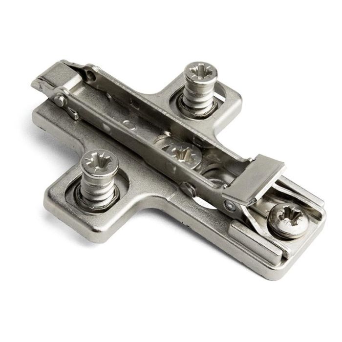 Salice BARGR09 Base Avión DOMI ZMK H0 Zamak Níquel Clip Montaje Rápido para Bisagras Serie 100/200/B/Silentia