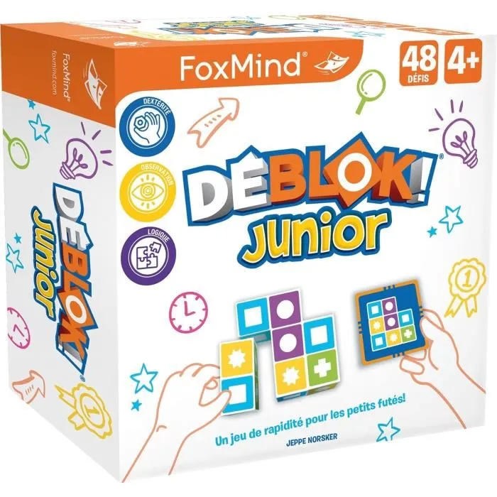 Asmodee Déblok! Junior Francés Juego de Mesa Infantil para Resolver Puzles Asmodee Déblok! Junior Francés Juego de Mesa Infantil para Resolver Puzles