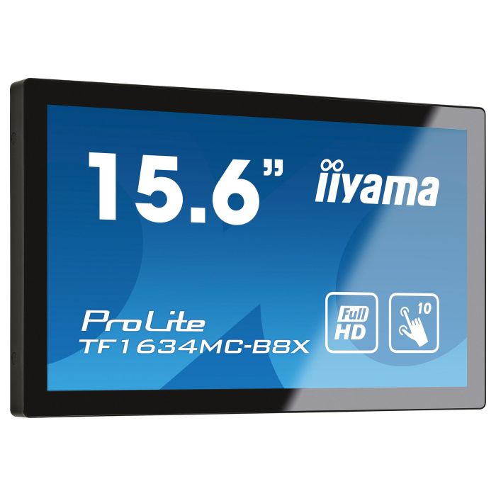 iiyama TF1634MC-B8X Monitor Táctil de 15.6" Full HD LED 1920x1080 con HDMI y DisplayPort 0 iiyama TF1634MC-B8X Monitor Táctil de 15.6" Full HD LED 1920x1080 con HDMI y DisplayPort 0
