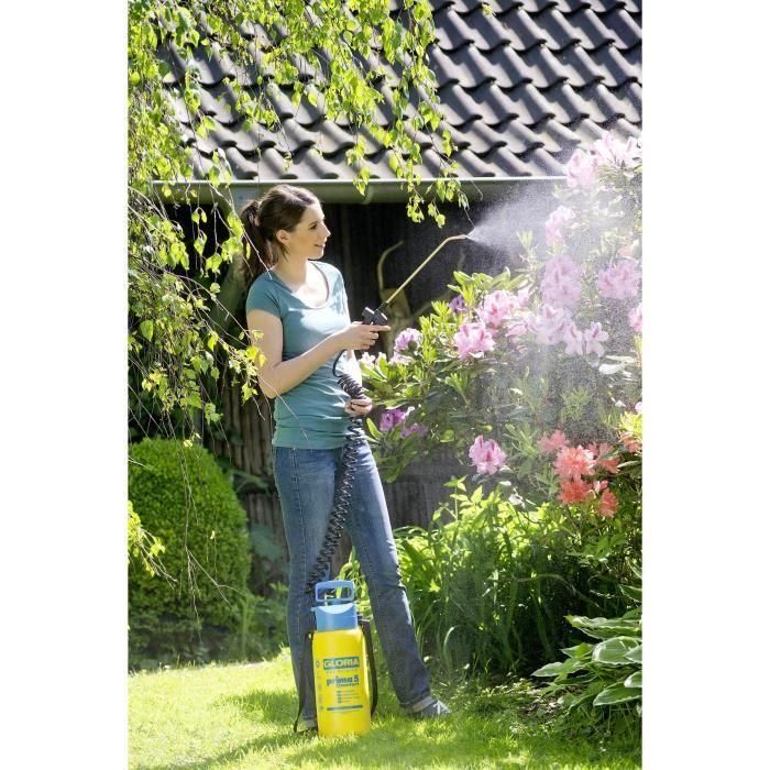 GLORIA - Prima 5 Comfort - Pulverizador a presión 5L con lanza y boquilla de latón y manguera espiral 2m50 5 GLORIA - Prima 5 Comfort - Pulverizador a presión 5L con lanza y boquilla de latón y manguera espiral 2m50 5