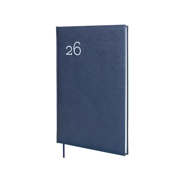 Finocam Y11-165x240 mm Svv Agenda Dynamic Milano 2026 Tapa Dura Azul Profesional con Cinta y Esquinas Microperforadas