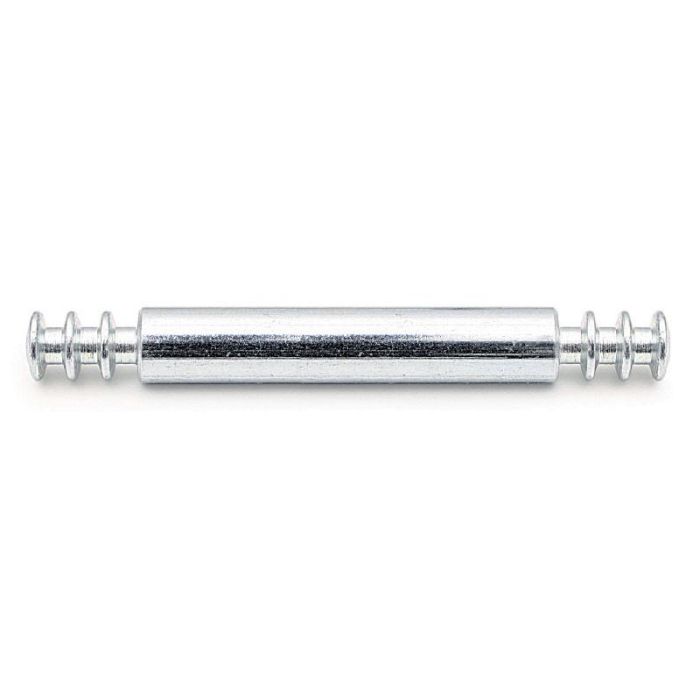 Herrajes Alk D8X74 Tirante Doble Zincado para Excéntrica Ø35, Tablero Intermedio 19-24mm, Medidas 35+19/24+35
