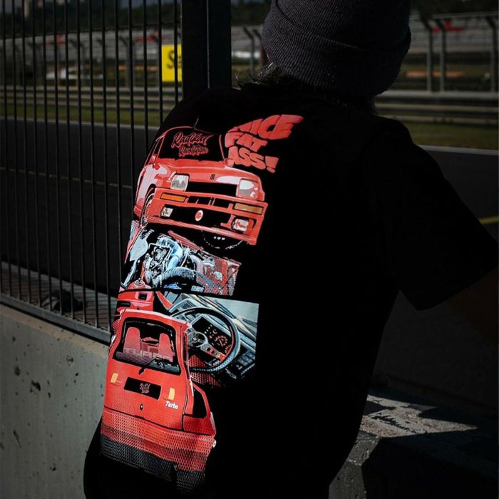 Radikal Revolution RKNFA103L Camiseta Renault R5 Turbo Rally Diseño 'Nice Fat Ass' Coche Clásico Homenaje Negro Talla L 3 Radikal Revolution RKNFA103L Camiseta Renault R5 Turbo Rally Diseño 'Nice Fat Ass' Coche Clásico Homenaje Negro Talla L 3