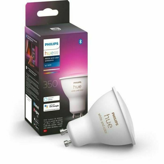 Bombilla Inteligente Philips Pack de 1 GU10 LED Bluetooth GU10 6500 K 350 lm