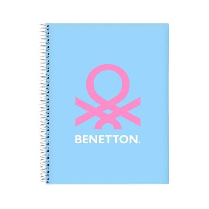 Libreta Benetton Spring Azul cielo A4 120 Hojas