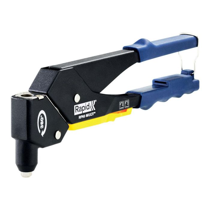 Rapid Remachadora Manual RP60 Cabezal Giratorio Multiherramienta con Boquilla Múltiple y Cabezal 360º para Espacios Ajustados 0 Rapid Remachadora Manual RP60 Cabezal Giratorio Multiherramienta con Boquilla Múltiple y Cabezal 360º para Espacios Ajustados 0