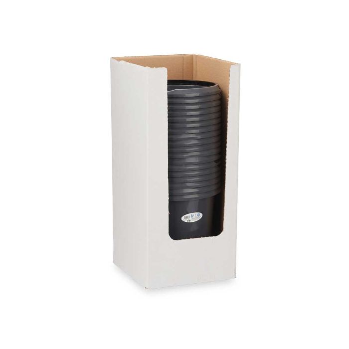 Cubo con Asa de Plástico Medidor Gris 10L Arte Regal 30x28.5x30 cm (18 Unidades) 2 Cubo con Asa de Plástico Medidor Gris 10L Arte Regal 30x28.5x30 cm (18 Unidades) 2