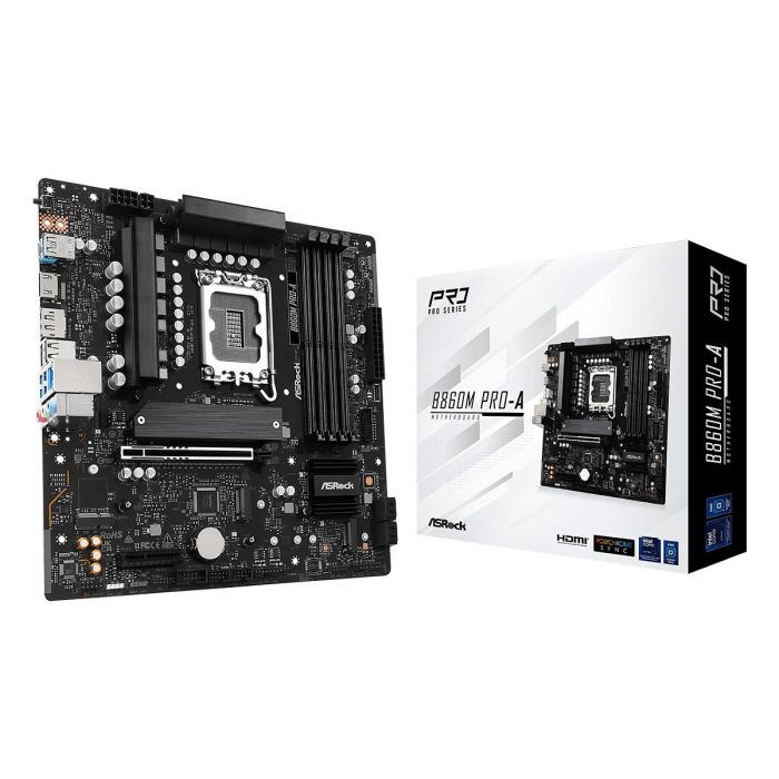 ASROCK B860M Pro-A (1851) (D) Placa Base Intel B860 Socket LGA 1851 DDR5-SDRAM micro ATX para PC 5