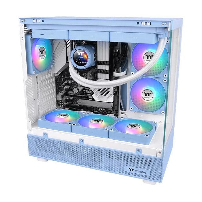 Thermaltake CL-F196-PL12BU-A Ventilador de Refrigeración Carcasa PC 12 cm Azul 68 CFM Pack 3 Unidades Rodamiento Hidráulico 5