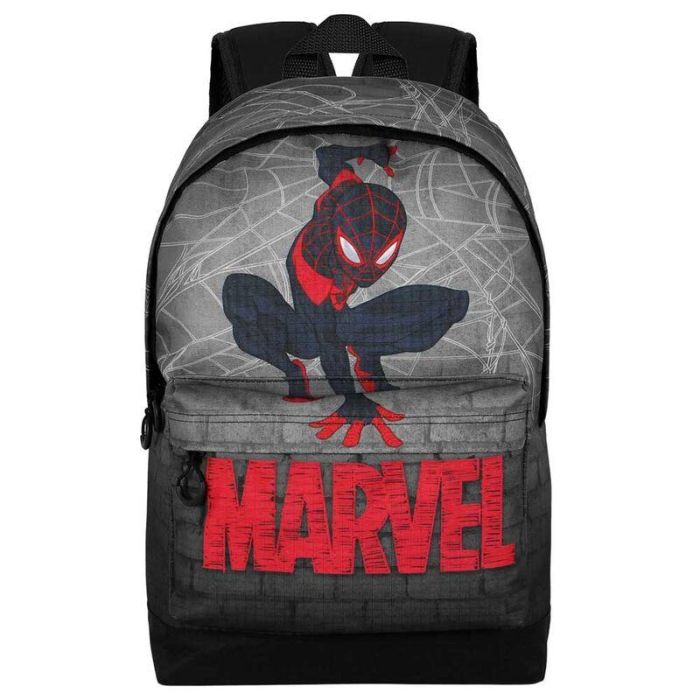 Marvel Spiderman Mochila HS FAN 2.2 Spin Spiderman Gris - Resistente al Agua, Acolchada, 24L 1 Marvel Spiderman Mochila HS FAN 2.2 Spin Spiderman Gris - Resistente al Agua, Acolchada, 24L 1