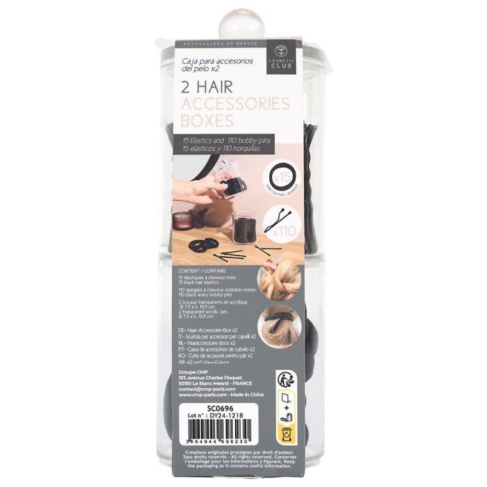 Juego De 2 Cajas Accesorios Pelo Cosmetic Club 4 Juego De 2 Cajas Accesorios Pelo Cosmetic Club 4