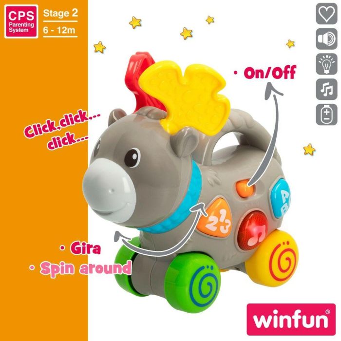 Juguete de arrastre Winfun Alce 17 x 17 x 7,5 cm (6 Unidades) 3 Juguete de arrastre Winfun Alce 17 x 17 x 7,5 cm (6 Unidades) 3
