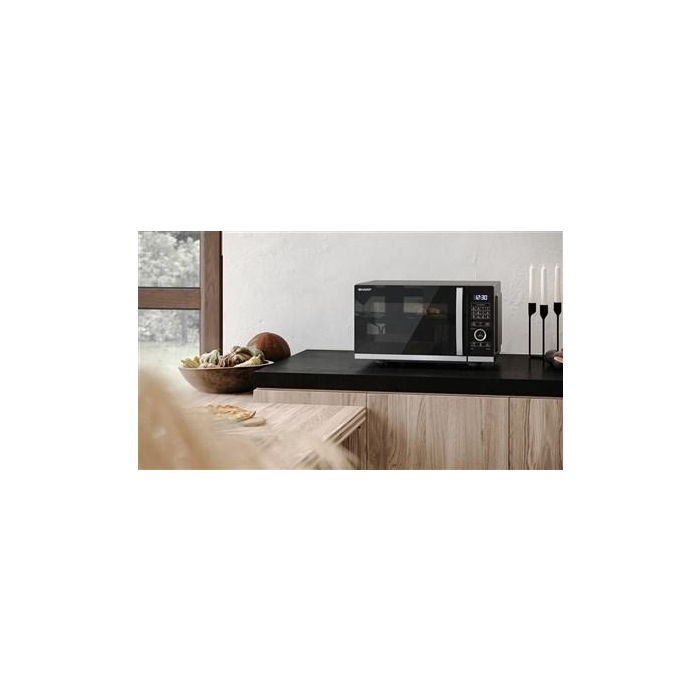 Sharp YC-QG204AE-B Microondas Digital + Grill 800W 20 Litros Flatbed 6 Sharp YC-QG204AE-B Microondas Digital + Grill 800W 20 Litros Flatbed 6
