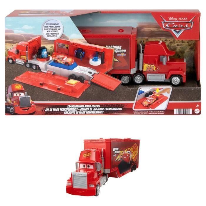 Disney Pixar Cars - Set transformable de Mack - Coche pequeño - MATTEL - HDC75 Disney Pixar Cars - Set transformable de Mack - Coche pequeño - MATTEL - HDC75