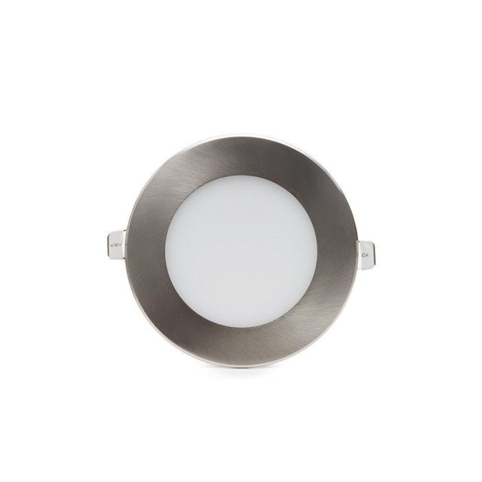 Placa LED 9W 720Lm Níquel Satinado 230V AC P.F. 0.99 2 Placa LED 9W 720Lm Níquel Satinado 230V AC P.F. 0.99 2