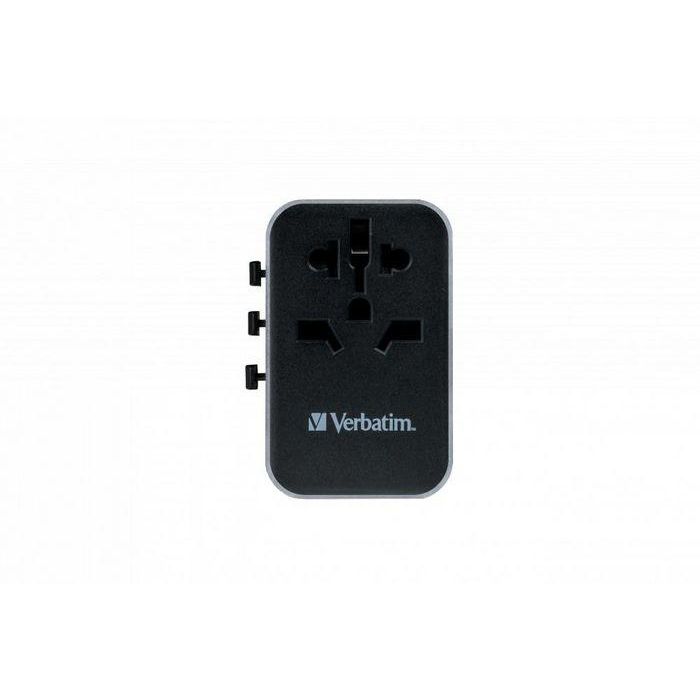 Verbatim UTA-04 Adaptador de Viaje Universal 61W PD QC 3.0, 5 Puertos USB (2xUSB-C, 3xUSB-A), Carga 6-en-1 para 180+ Países 8 Verbatim UTA-04 Adaptador de Viaje Universal 61W PD QC 3.0, 5 Puertos USB (2xUSB-C, 3xUSB-A), Carga 6-en-1 para 180+ Países 8