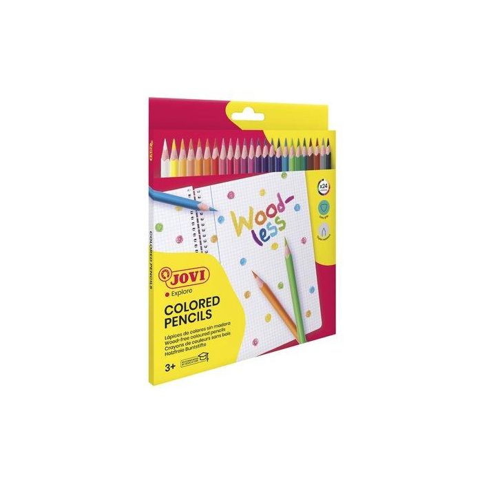 Jovi Lápices De Colores Woodless C-Surtidos Estuche 24 Ud