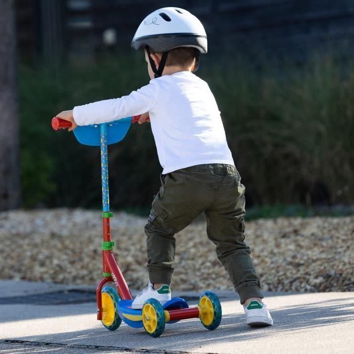 Smoby SMO750907 Patinete 3 Ruedas Silenciosas Super Mario Estructura de Metal Manejo Ajustable 4