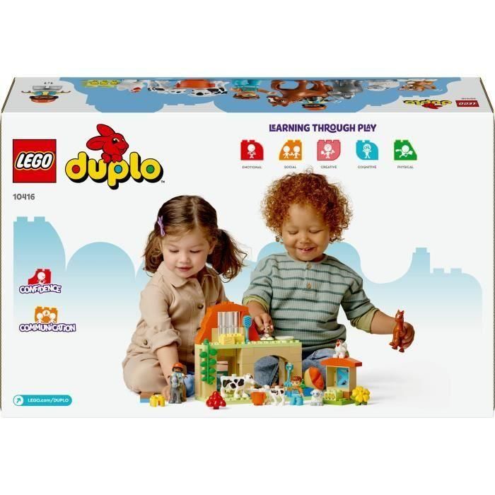 LEGO 10416 DUPLO My Town Cuidando Animales de Granja, Juguete Educativo para Bebés, Casa, Minifiguras de Caballos 5 LEGO 10416 DUPLO My Town Cuidando Animales de Granja, Juguete Educativo para Bebés, Casa, Minifiguras de Caballos 5