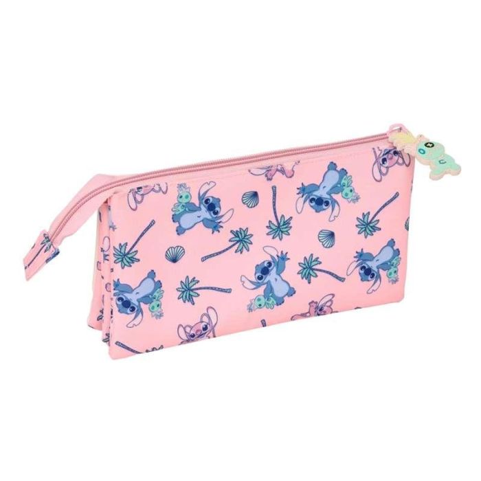 Safta Estuche Escolar Portatodo para Material Escolar, Triple Cremallera, Colección Stitch Beach, Dimensiones 120x30x220 mm 1 Safta Estuche Escolar Portatodo para Material Escolar, Triple Cremallera, Colección Stitch Beach, Dimensiones 120x30x220 mm 1