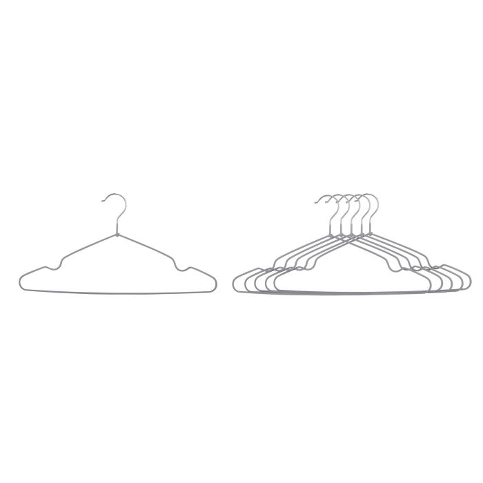Set de 5 perchas de metal plastificado 40 cm - Confortime por Inde (18 Unidades) 2