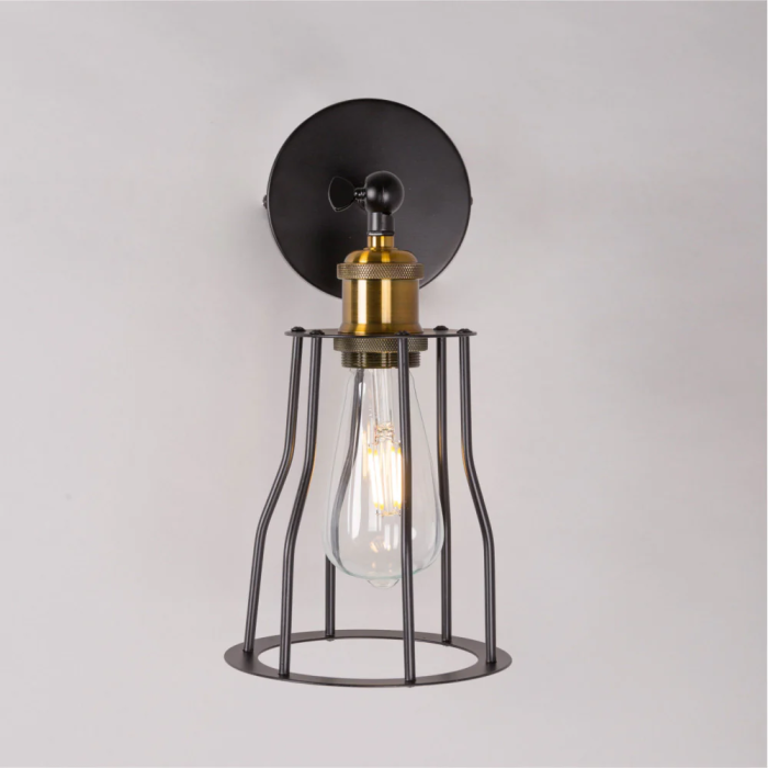 Artux Aplique de Pared Metal SKD-W1000 Estilo Industrial Retro para Comedores Dormitorios Cocinas Oficinas Restaurantes Cafeterías Artux Aplique de Pared Metal SKD-W1000 Estilo Industrial Retro para Comedores Dormitorios Cocinas Oficinas Restaurantes Cafeterías