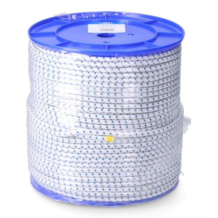 Cordon goma elástica poliéster blanco/azul 10 mm x 100 m 2 Cordon goma elástica poliéster blanco/azul 10 mm x 100 m 2