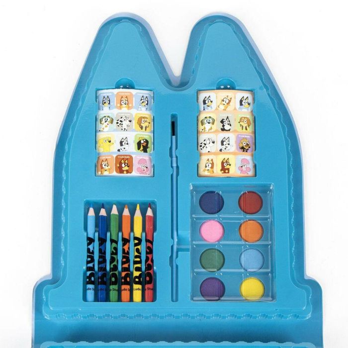 Cerdá Set Papelería coloreable Bluey - Tamaño: 3,2x28x24,7cm. 3