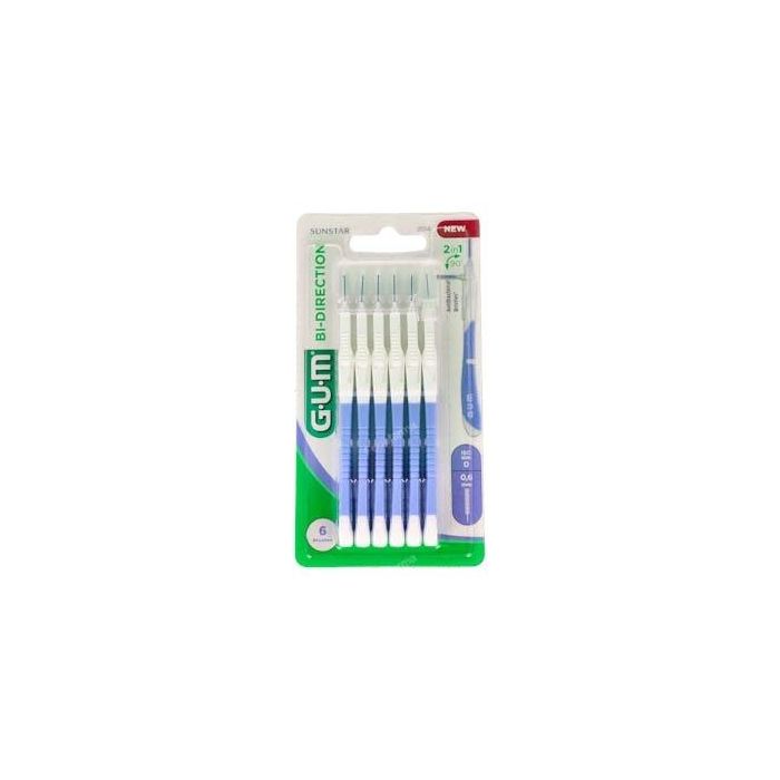 GUM Cepillo Interdental Bi-Direction Xs 0,6Mm 6Unidades