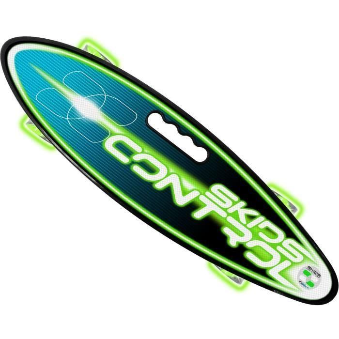 Stamp Skateboard SKIDS CONTROL con Ruedas Iluminadas y Asa, 24x7 pulgadas (61x18 cm), Cubierta de PP y Ejes de Aluminio 1 Stamp Skateboard SKIDS CONTROL con Ruedas Iluminadas y Asa, 24x7 pulgadas (61x18 cm), Cubierta de PP y Ejes de Aluminio 1