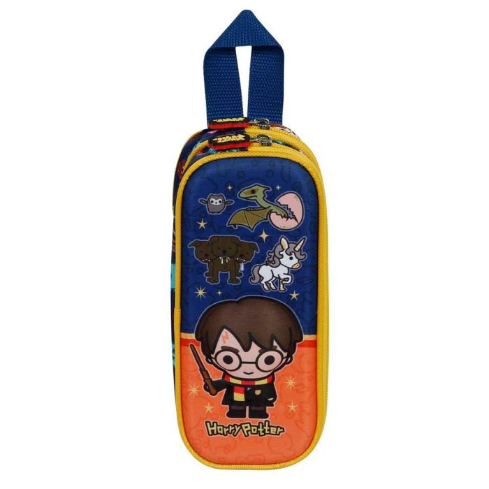 Estuche Portatodo 3D Doble Crest Harry Potter Naranja 1 Estuche Portatodo 3D Doble Crest Harry Potter Naranja 1