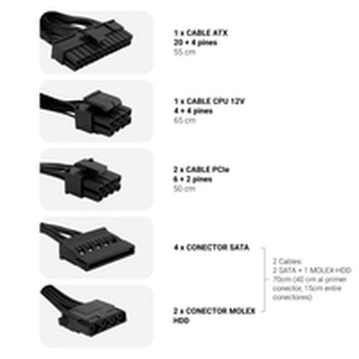 Fuente de Alimentación CoolBox COO-FAPW3-650 650 W 6 W