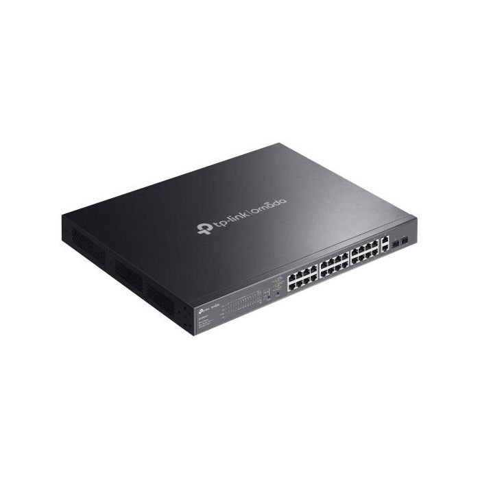 TP-LINK Omada ES228GMP Switch Gestionado Gigabit Ethernet 26 Puertos PoE Negro 3