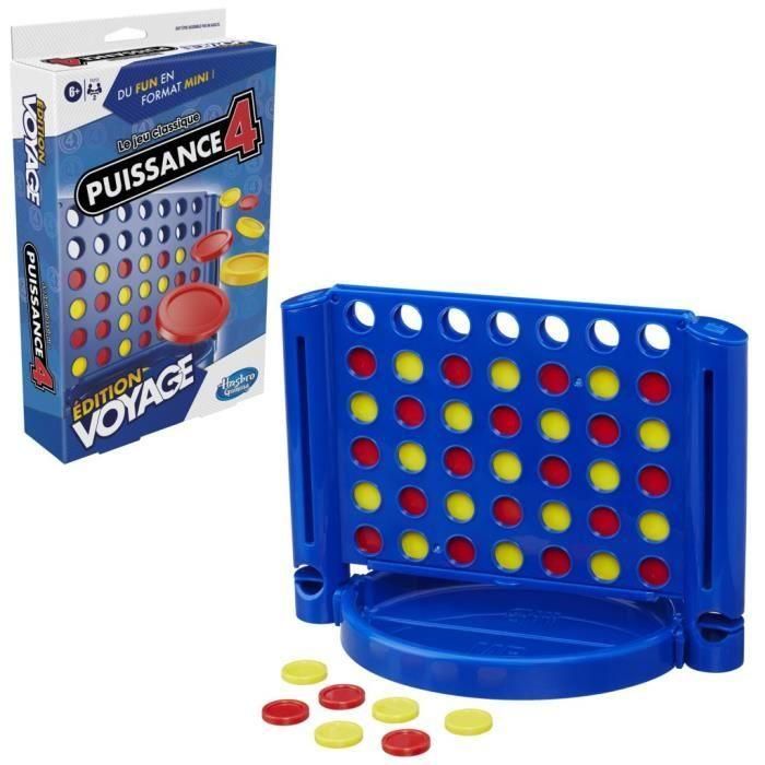 Power 4 Voyage, juego de mesa de viaje para 2 jugadores, juego de viajes, 6 años, Hasbro Gaming Power 4 Voyage, juego de mesa de viaje para 2 jugadores, juego de viajes, 6 años, Hasbro Gaming