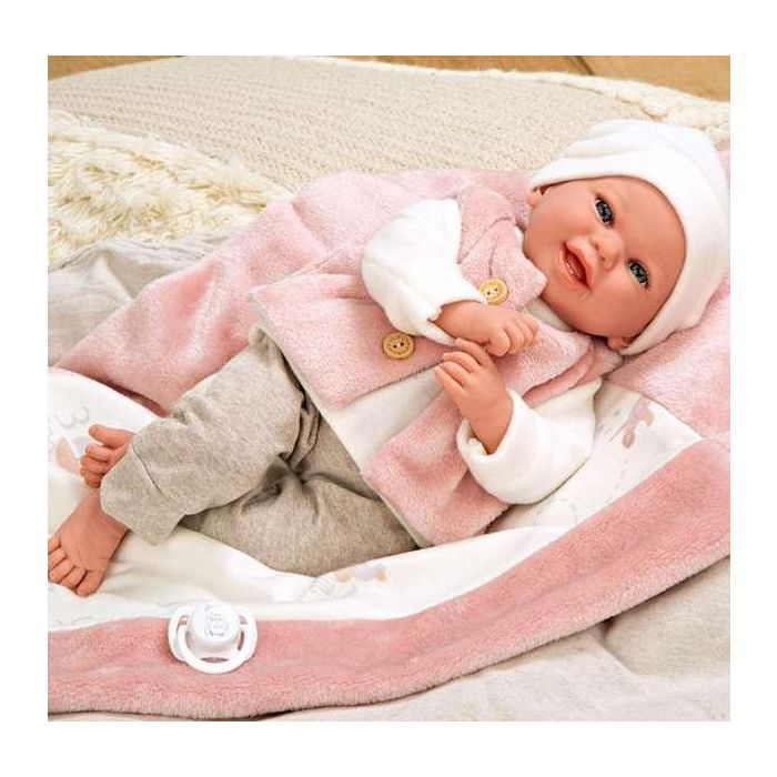 Muñecas Arias Muñeca Elegance 40 cm Colin Rosa con Manta 5 Muñecas Arias Muñeca Elegance 40 cm Colin Rosa con Manta 5