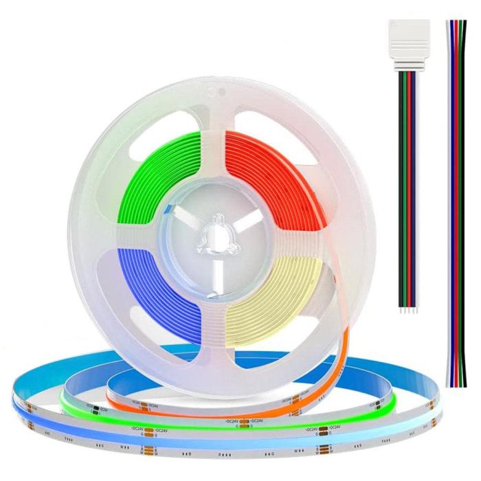 Tira LED SMD5050 14,4W/M 140Lm/W  24VDC IP20 RGB/CCT Rollo 5M 1