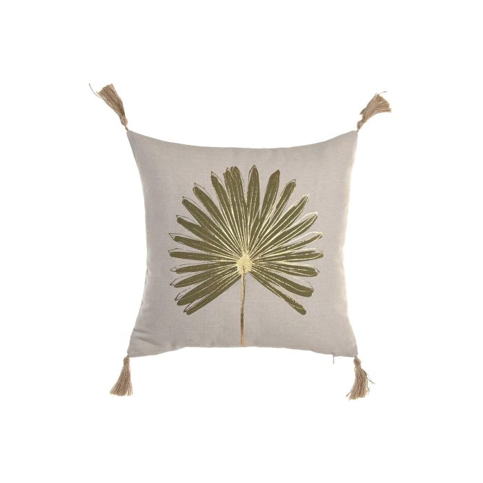 Cojin Boho DKD Home Decor Natural Verde 45 x 45 cm (2 Unidades) 0 Cojin Boho DKD Home Decor Natural Verde 45 x 45 cm (2 Unidades) 0