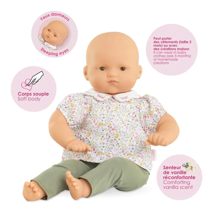 Corolle Muñeca Bebé Corolle Baby Darling Grande 52 cm, Aroma a Vainilla, para Edad +3 años