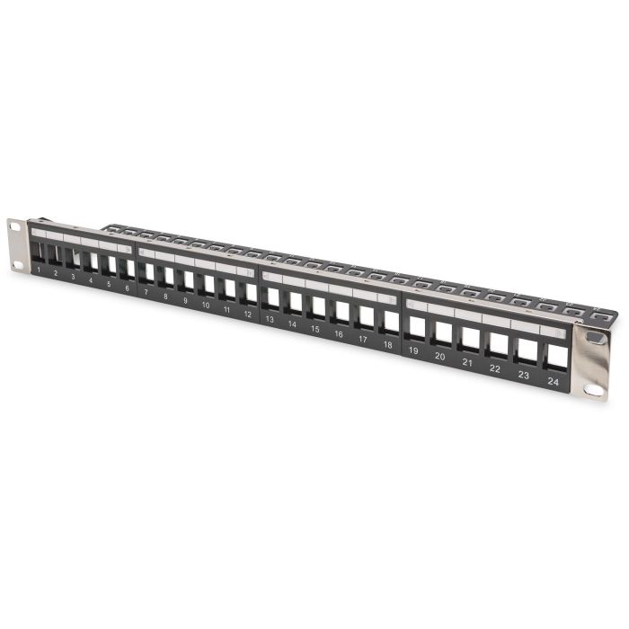 DIGITUS Patchpanel 1HE 24-Port Rackmount Modular geschirmt 0 DIGITUS Patchpanel 1HE 24-Port Rackmount Modular geschirmt 0
