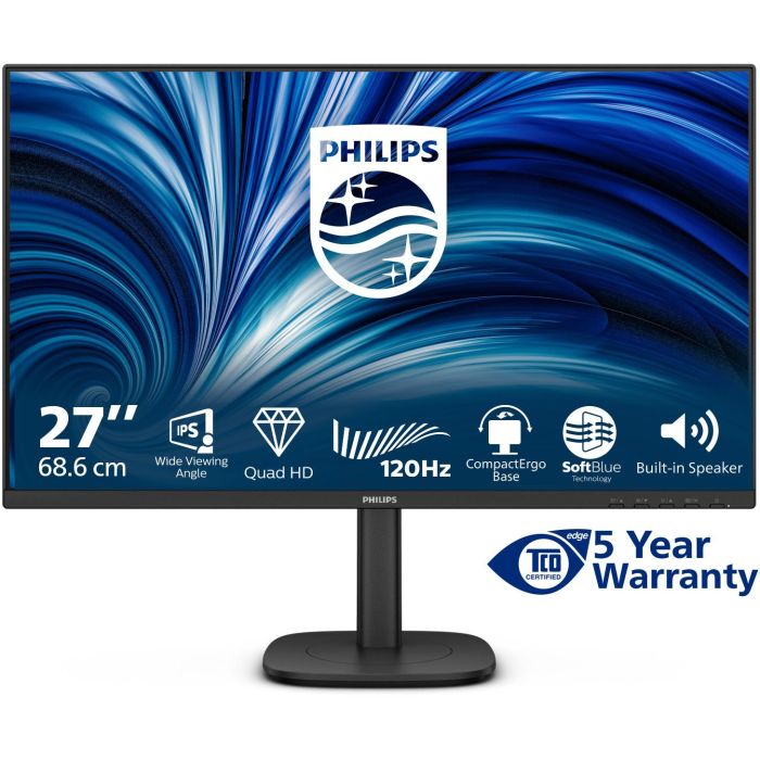 PHILIPS 68,58cm 27Zoll 2560x1440 120Hz IPS Flat H/A 150 MM TUV EyeSafe certified USB HUB SPEAKERS DPx1 HDMIx2 350cd/m2 TCO 10 6 PHILIPS 68,58cm 27Zoll 2560x1440 120Hz IPS Flat H/A 150 MM TUV EyeSafe certified USB HUB SPEAKERS DPx1 HDMIx2 350cd/m2 TCO 10 6