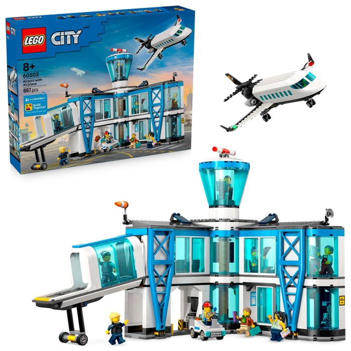 LEGO LEGO City Aeropuerto con Avión 60502 Set de Construcción con 887 Piezas 0 LEGO LEGO City Aeropuerto con Avión 60502 Set de Construcción con 887 Piezas 0