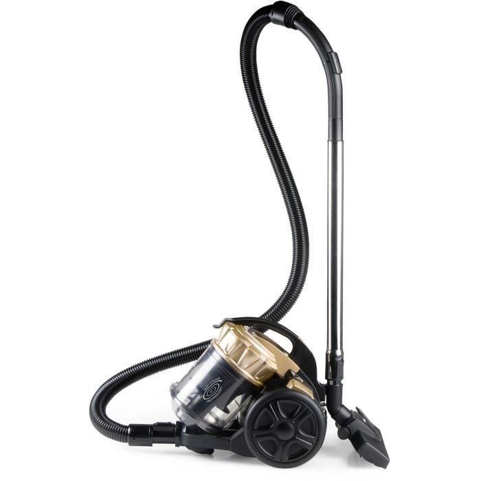 Aspiradora cilíndrica sin bolsa - DOMO - DO7297S - 700 W - 2,5 L - 79 dB - Negro/Dorado 5 Aspiradora cilíndrica sin bolsa - DOMO - DO7297S - 700 W - 2,5 L - 79 dB - Negro/Dorado 5