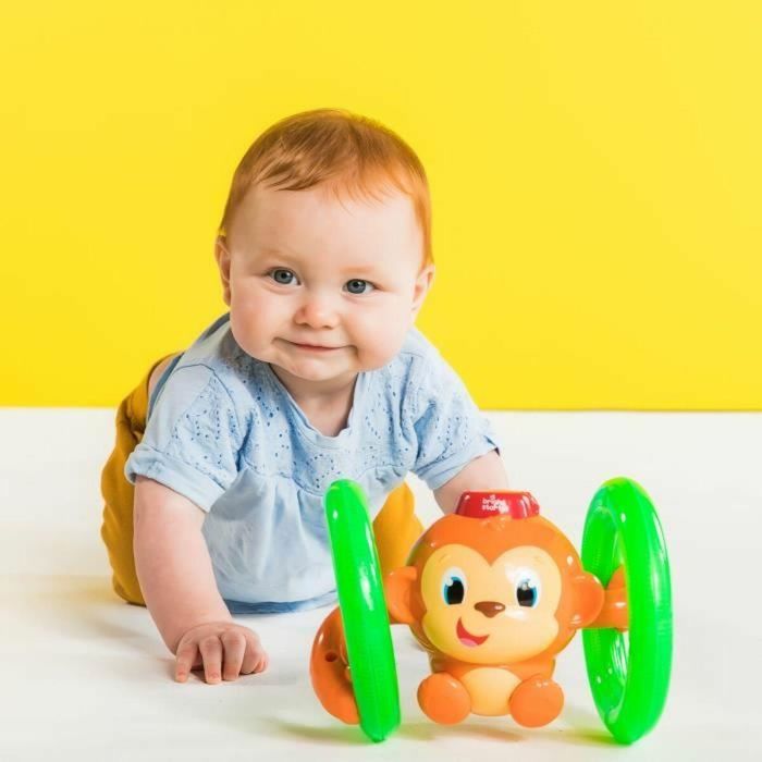 Bright Starts Little Roll & Glow Monkey - Mono que rueda y brilla para bebés, fomenta el movimiento y la diversión 1 Bright Starts Little Roll & Glow Monkey - Mono que rueda y brilla para bebés, fomenta el movimiento y la diversión 1