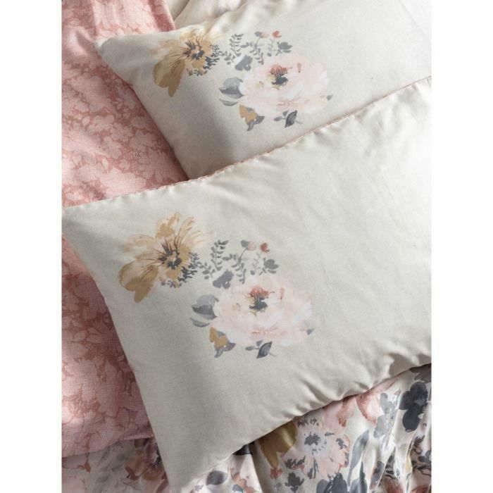 Juego de Cama con Funda Nórdica 220x240 cm y 2 Fundas de Almohada 60x60 cm - 100% Algodón Satén - Polvo - ASI8684282419730
