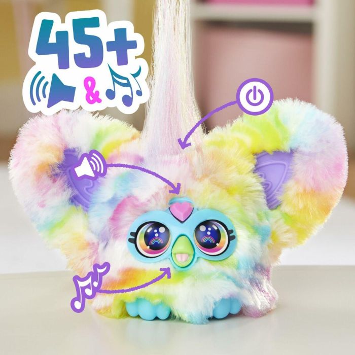 Hasbro HASG17785X6 Furby Furblets Zee-Bah, mini peluche electrónico con más de 45 sonidos para niñas y niños, +6 años, Serie 4 13