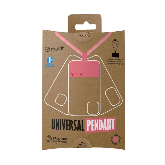 Colgante para Funda Universal Muvit MCGOO0003/ Rosa 2
